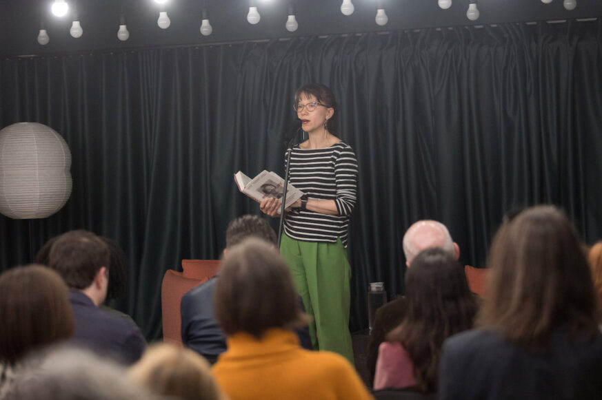Tania Branigan reading at Faber Members event at The Bindery in London Tania Branigan reading at Faber Members event at The Bindery in London