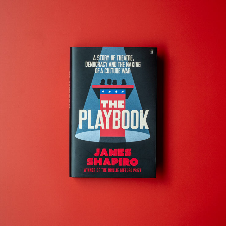 The Playbook by James Shapiro (book) on a red background The Playbook by James Shapiro (book) on a red background