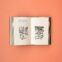 Inside spread of Wendy Cope's Collected Poems on a peach background